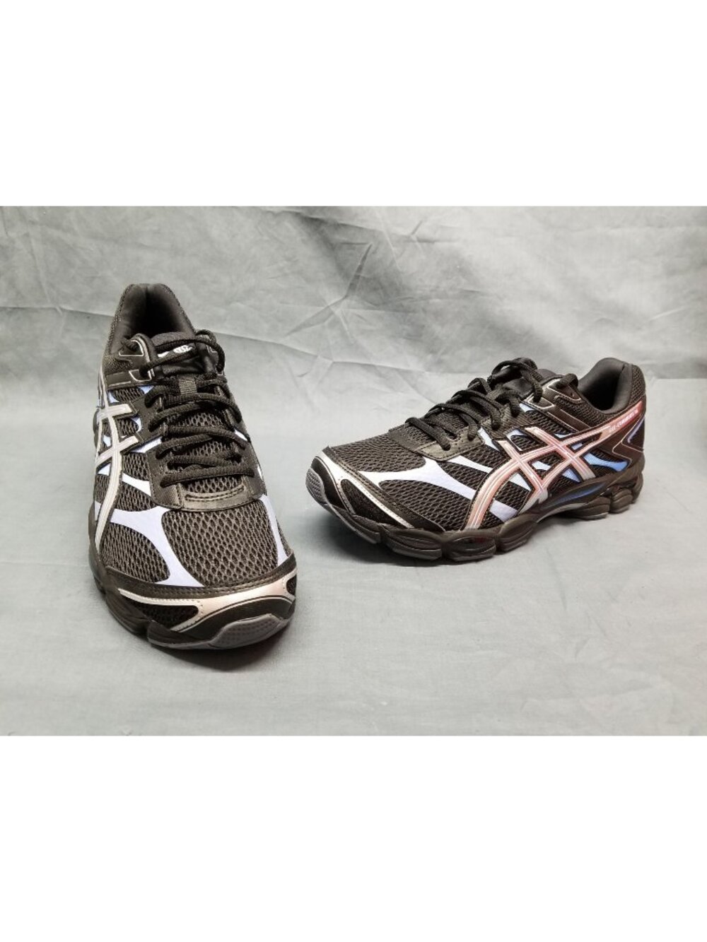 ASICS Gel-Cumulus 16 Sneakers Black/Silver/Blue Men's Size 11.5 NEW NO BOX!
